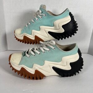 Converse Run Star Motion Low Top Blue Platform Sneakers Mens 8 Womens 9.5